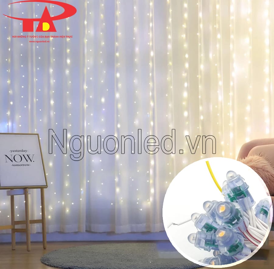 Led đúc f7 5V đầu đục màu vàng nắng loại tốt