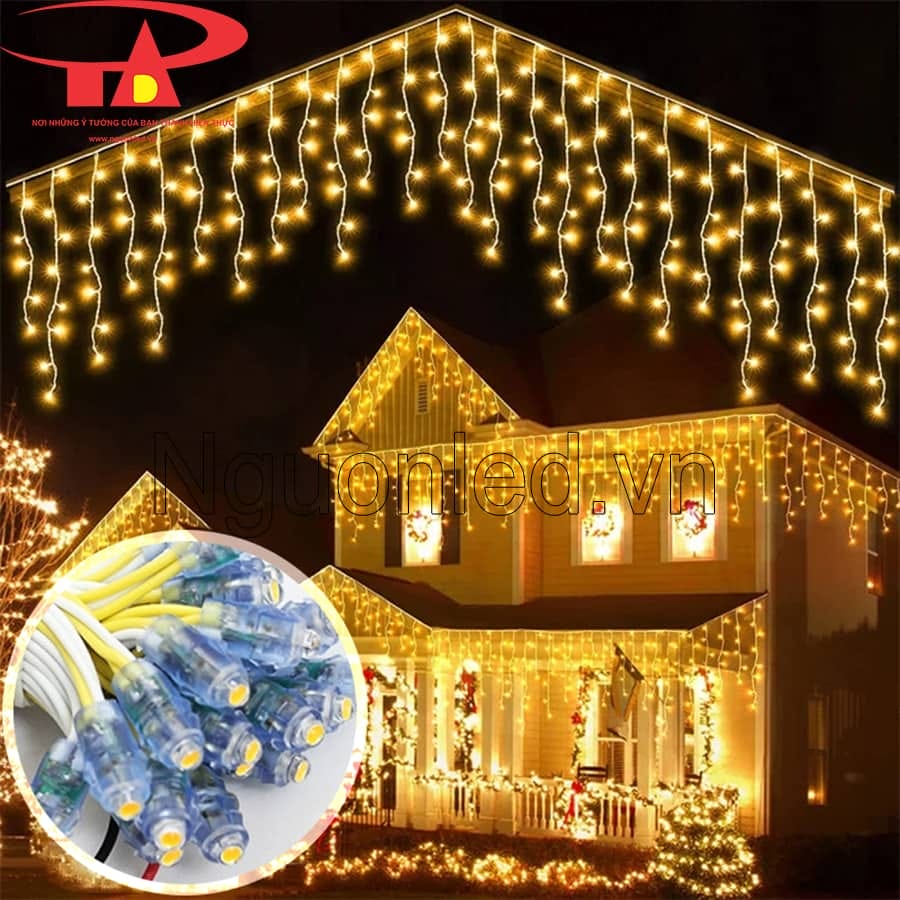 Led đúc f7 5V màu vàng đậm trang trí mặt tiền nhà ở