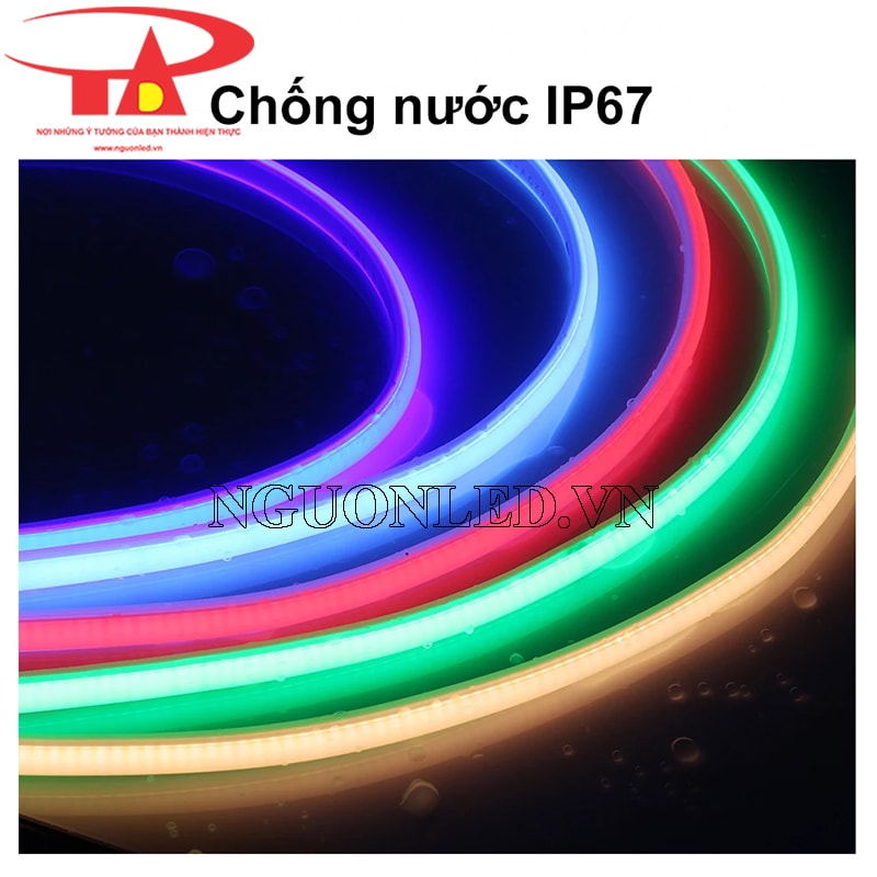 Dây led COB 220V RGB chống nước IP67