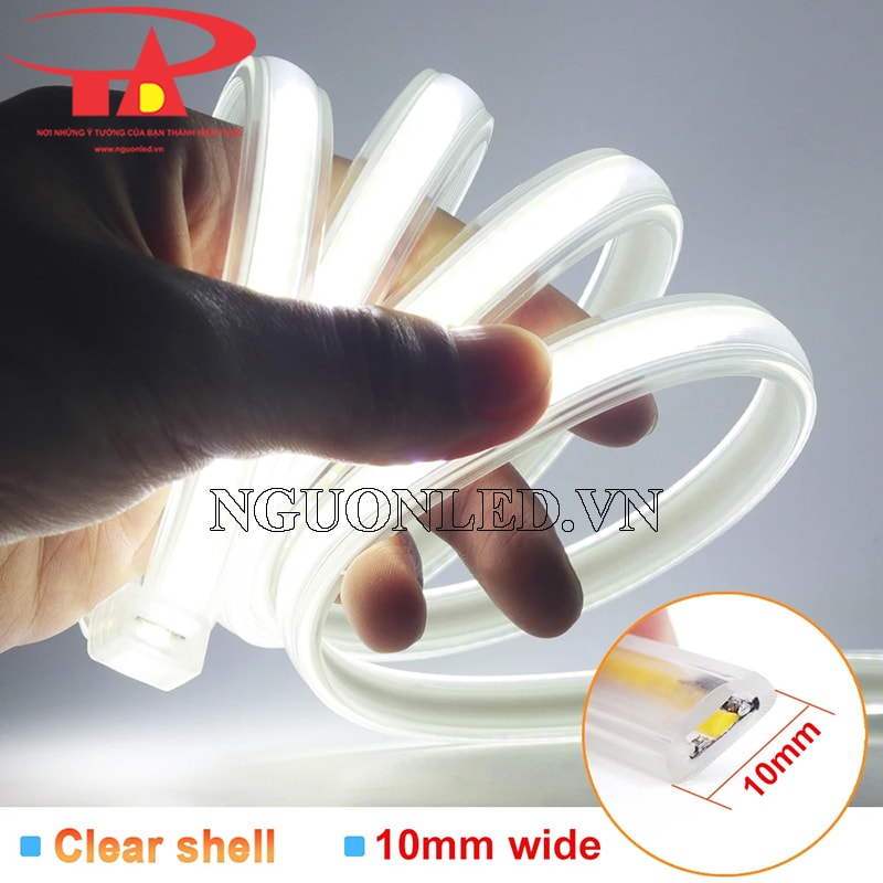 Dây led cuộn cob 220V màu trắng