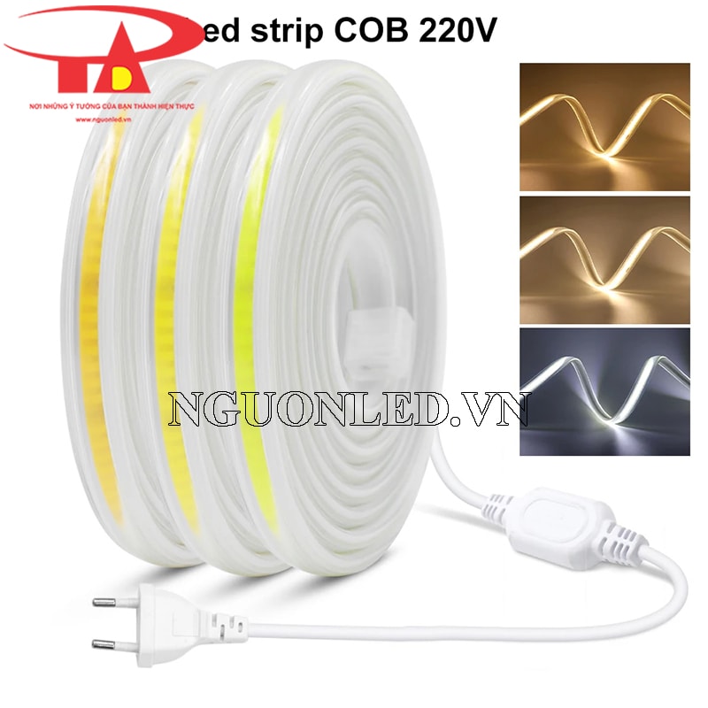 Led cuộn 100m chip cob màu trắng