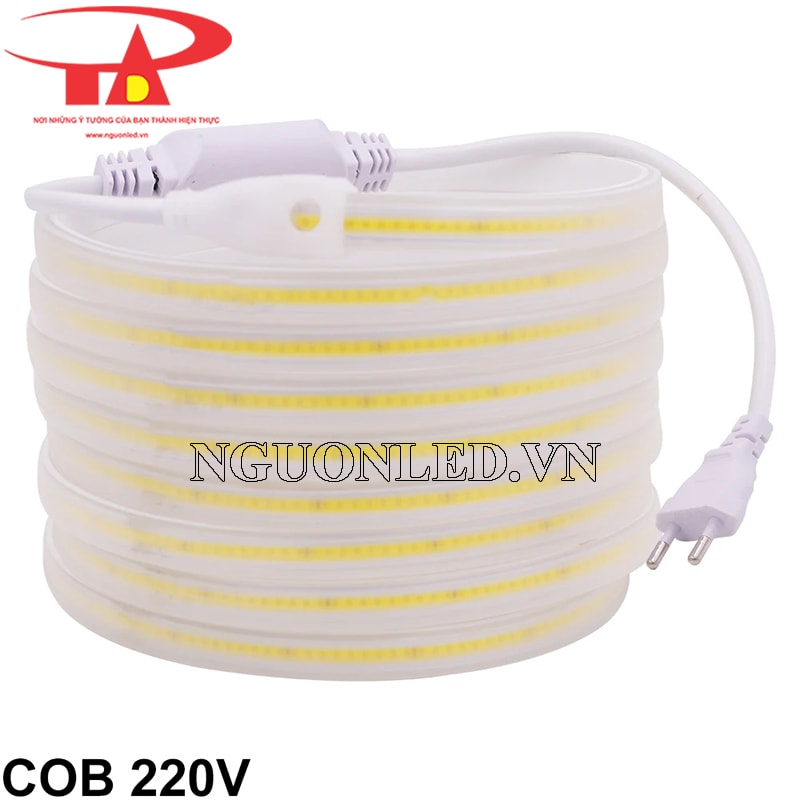 Dây led dán cob 220V cuộn 100m loại tốt