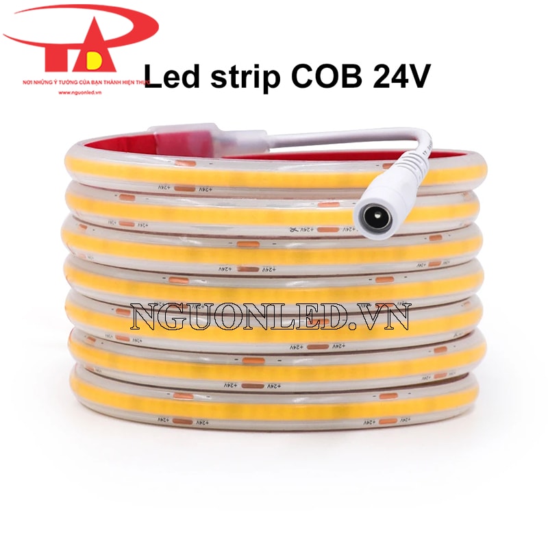 Dây led cuộn cob 24V màu trắng