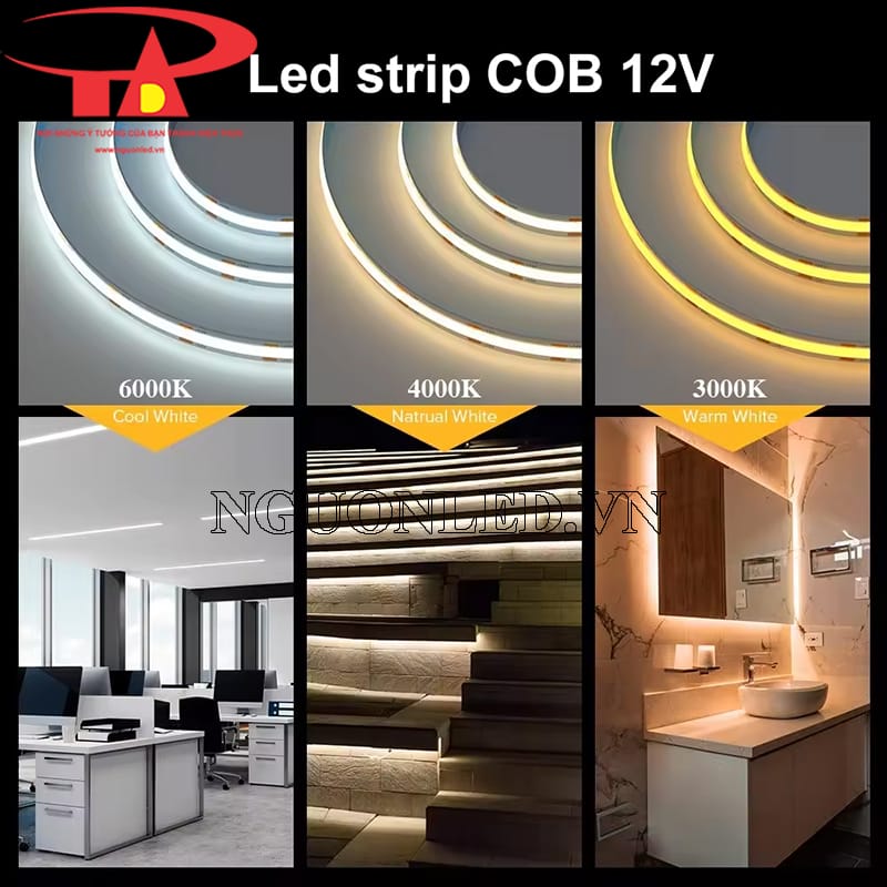 Đèn led cob 12V dùng trang trí nội thất