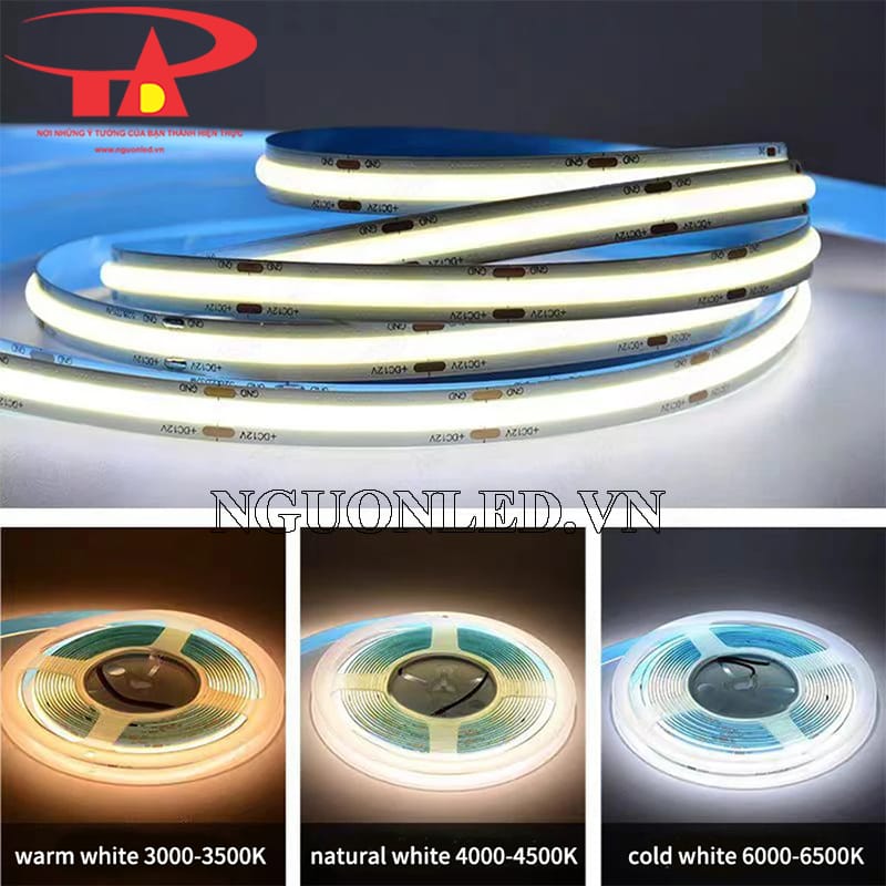 Led dây 12V chip cob siêu sáng