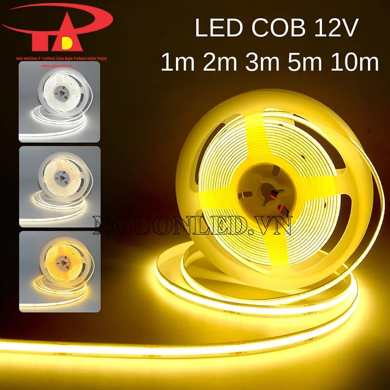 Led dây dán 12V màu vàng siêu sáng