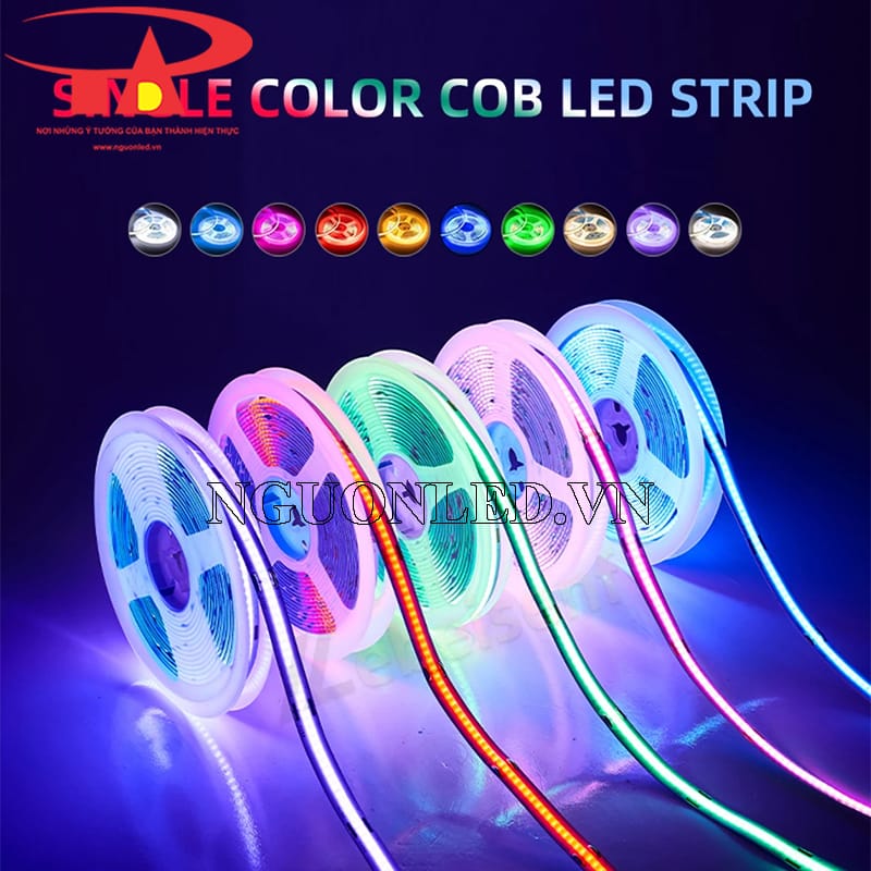 Led dây 12V chip cob siêu sáng