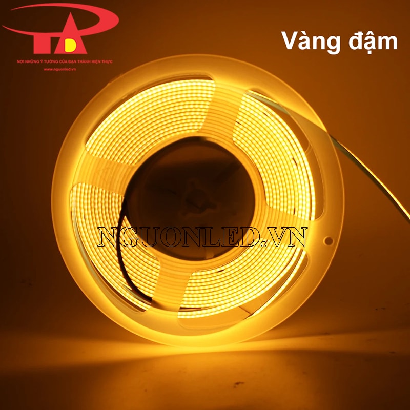 Dây led dán 12V cuộn 5m vàng đậm