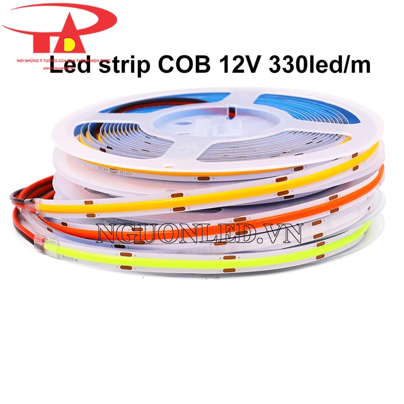 Dây led dán cob 12V cuộn 5m loại tốt