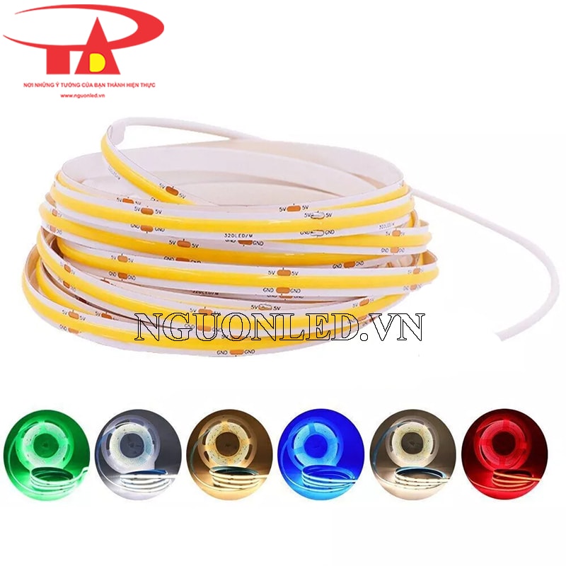 Led dây dán 5V chip cob siêu sáng