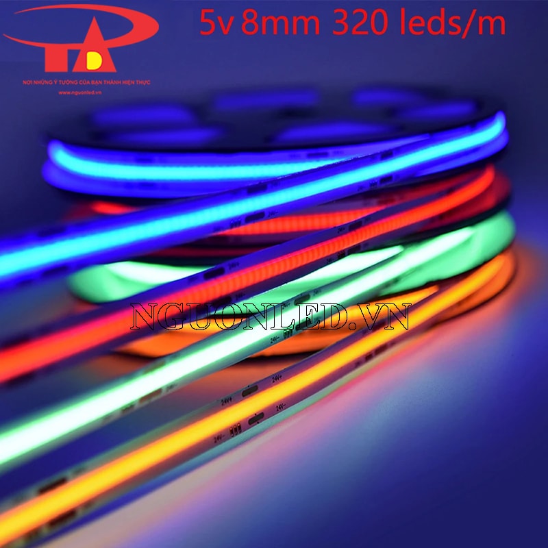 Led dây dán 5V chip cob siêu sáng