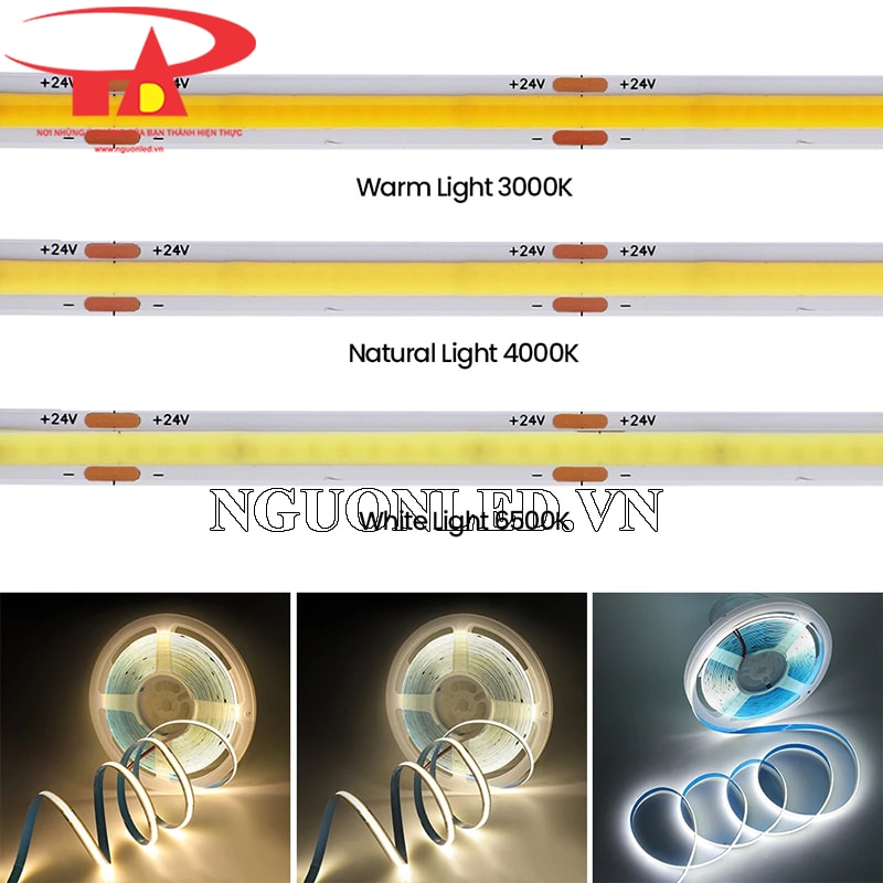 Đèn led dây cob cuộn 5m giá rẻ