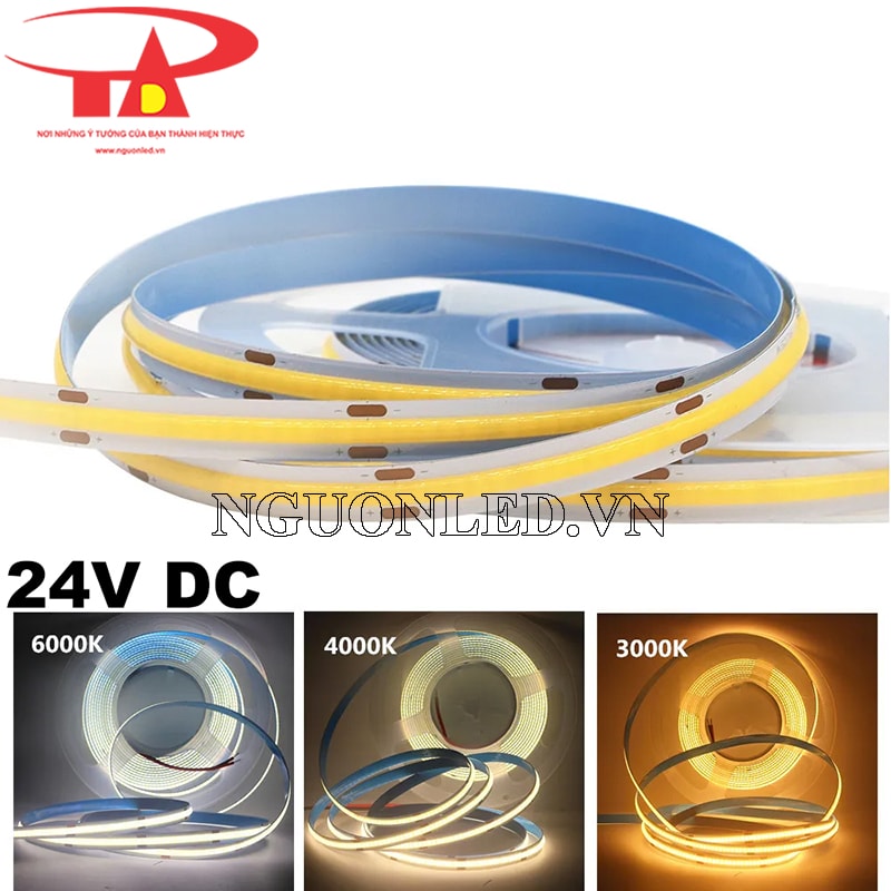 Led dây 24V chip cob siêu sáng