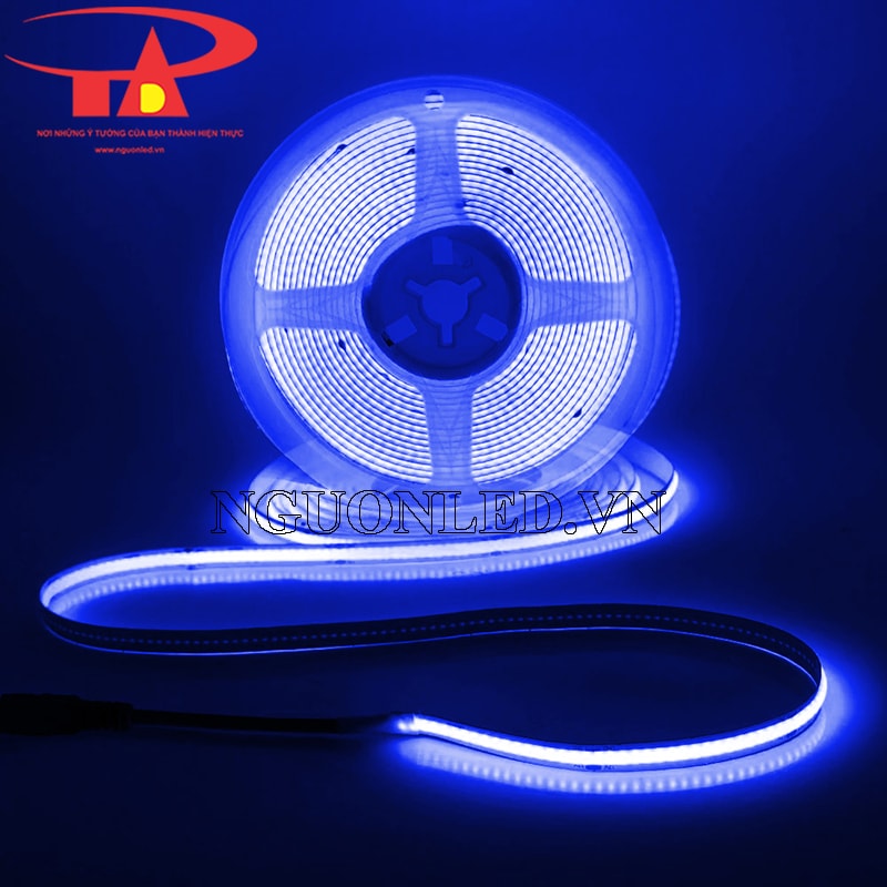 Dây led cuộn cob 24V màu xanh dương