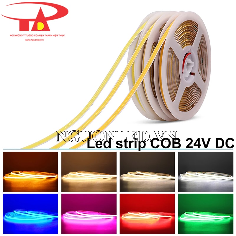 Led dây 24V chip cob siêu sáng