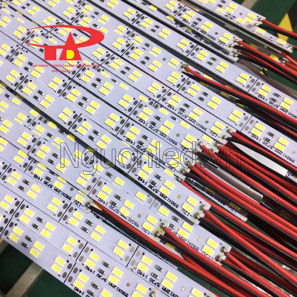 Led thanh nhôm 12vdc 2 hàng led. Nguonled.vn