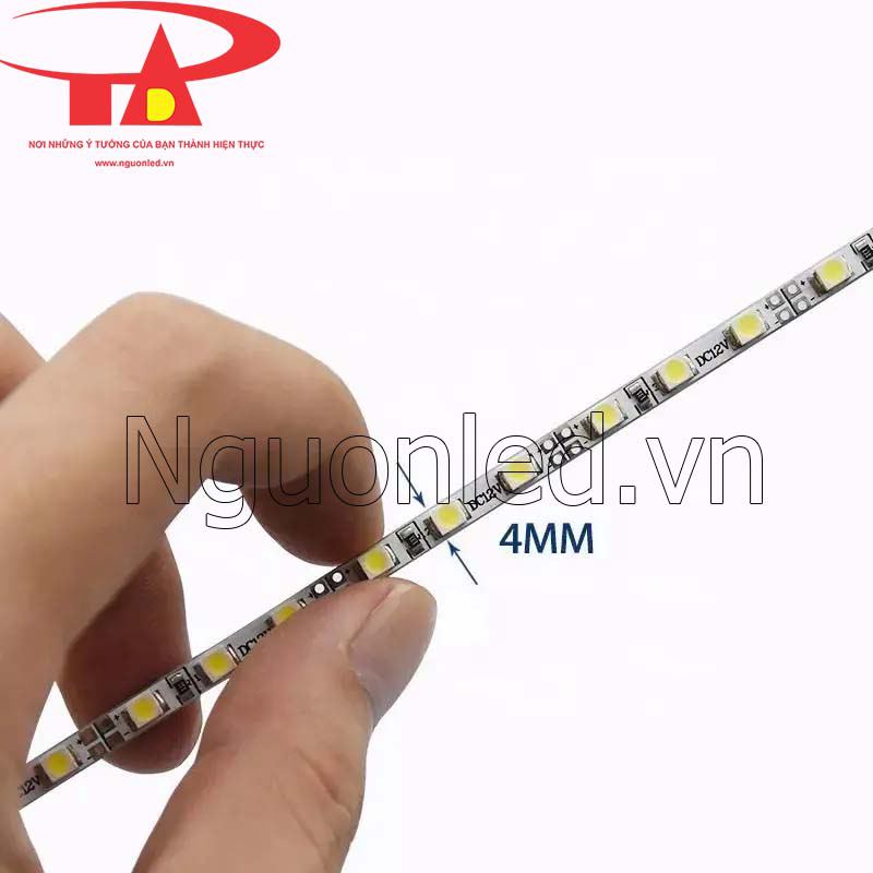 Đèn led thanh nhôm 12V chip led 2835, 4mm