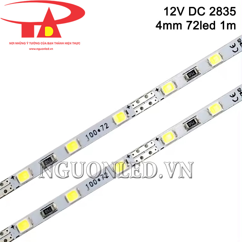 Cây đèn led thanh 2835 4mm 72 led cao cấp