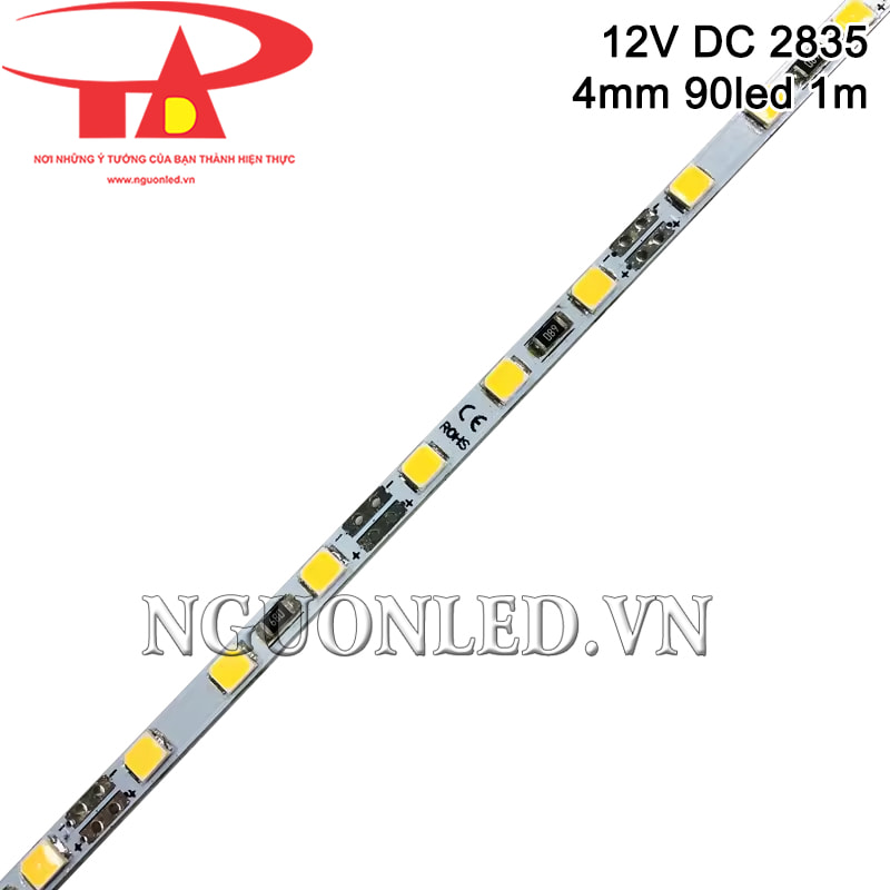 Đèn led thanh 4mm 90 led 1m