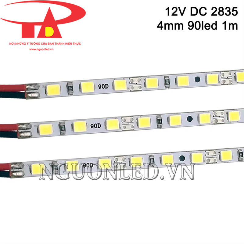 Led thanh nhôm dùng điện 12V 4mm