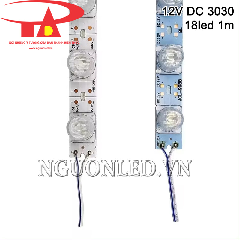 Đèn led thanh nhôm 3030 12V 18 led