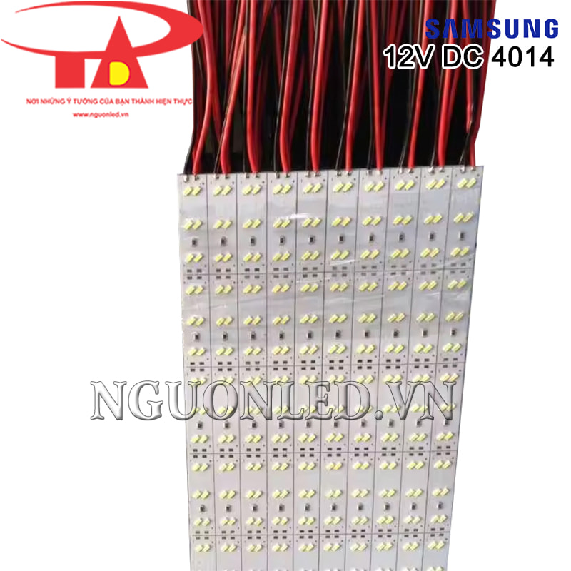 Led thanh nhôm 2 hàng 4014 12V DC Samsung