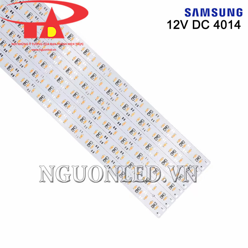 Led thanh nhôm 4014 12V DC Samsung vàng nắng