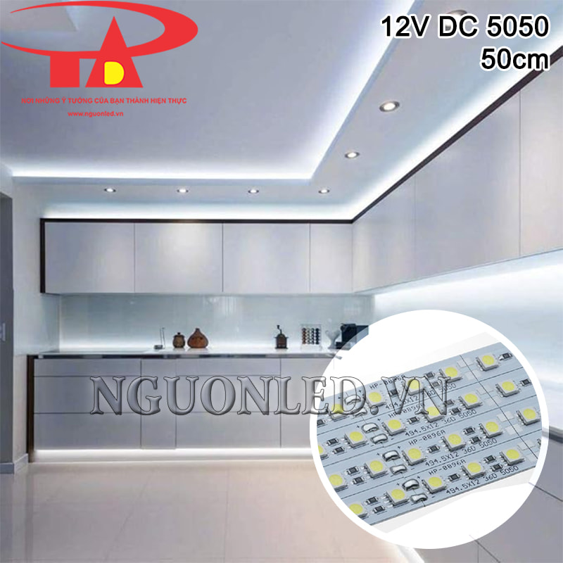 Led thanh nhôm 5050 12V 50cm màu trắng