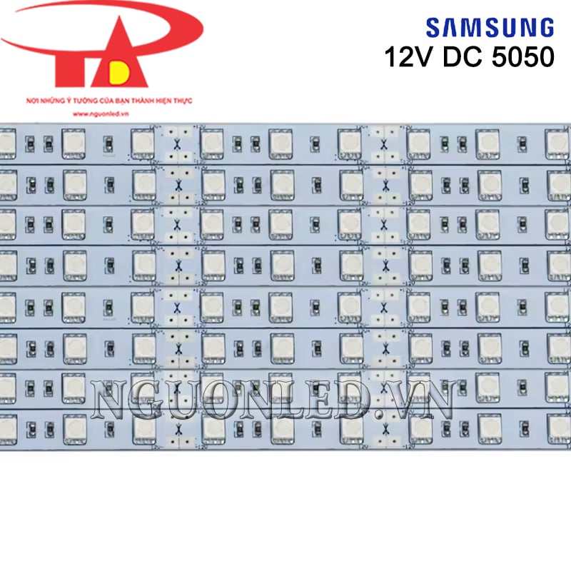 Led thanh nhôm 12V 5050 Samsung ánh sáng màu đỏ