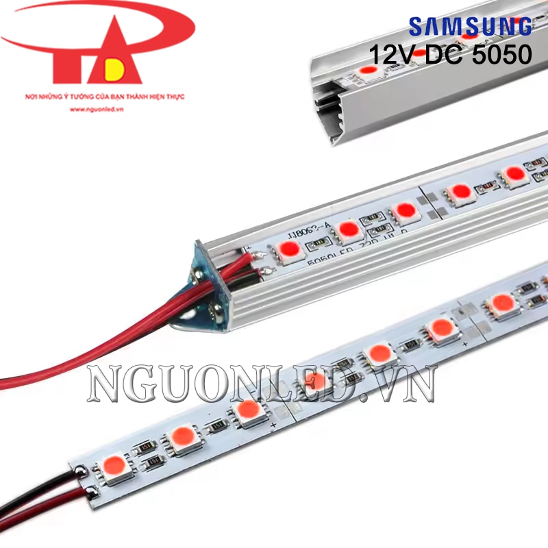 Đèn led thanh 5050 12V Samsung màu hồng