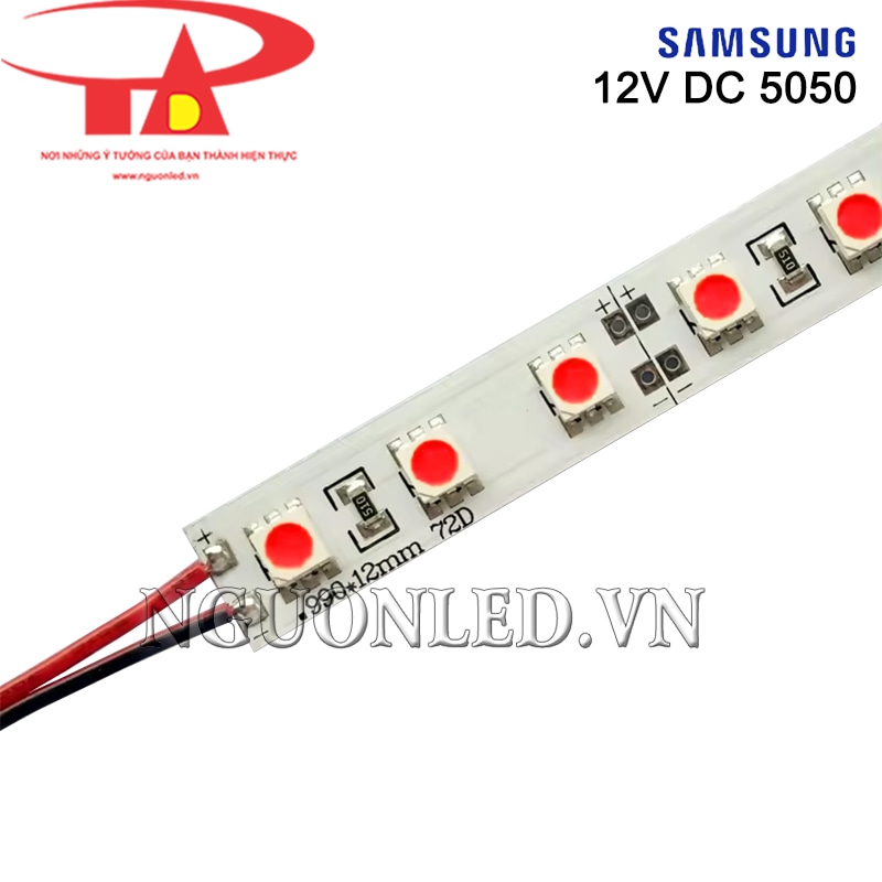 Led thanh nhôm Samsung 5050 màu hồng