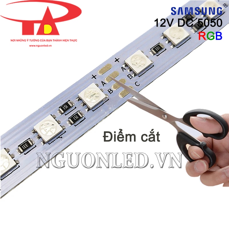 Cách cắt led thanh Samsung 12V