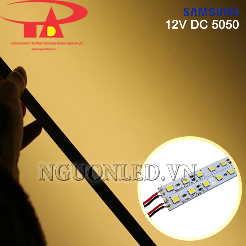 Led thanh 12V Samsung màu vàng nắng