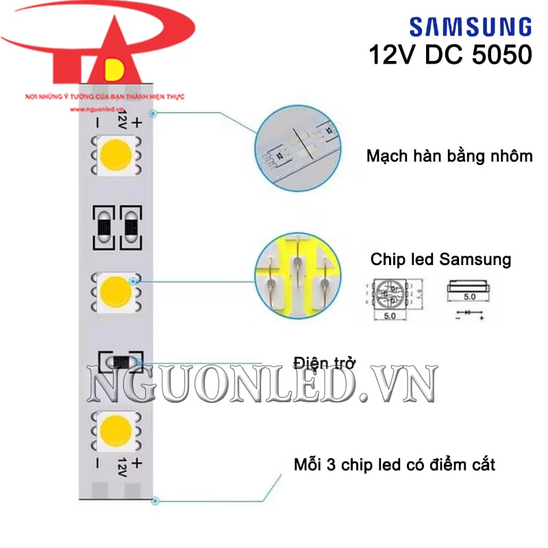 Led thanh 12V 5050 Samsung giá rẻ