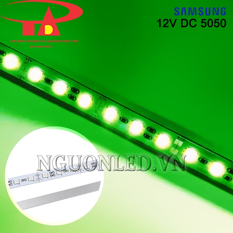 Led thanh 12V 5050 Samsung xanh lá