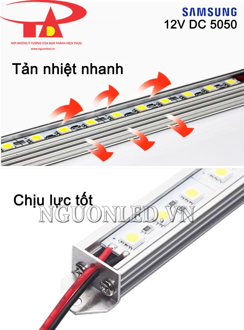 Led thanh nhôm 5050 12V Samsung