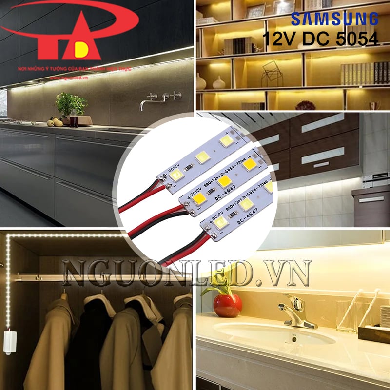 Led thanh nhôm Samsung trang trí tủ kệ