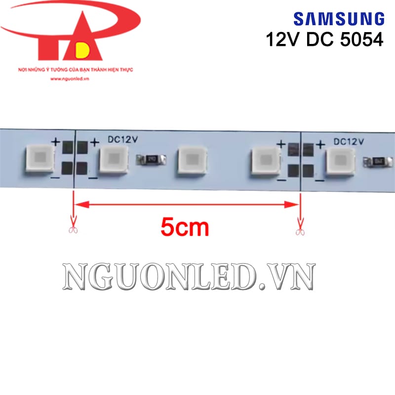 Led thanh nhôm 12V 5054 Samsung màu xanh lá