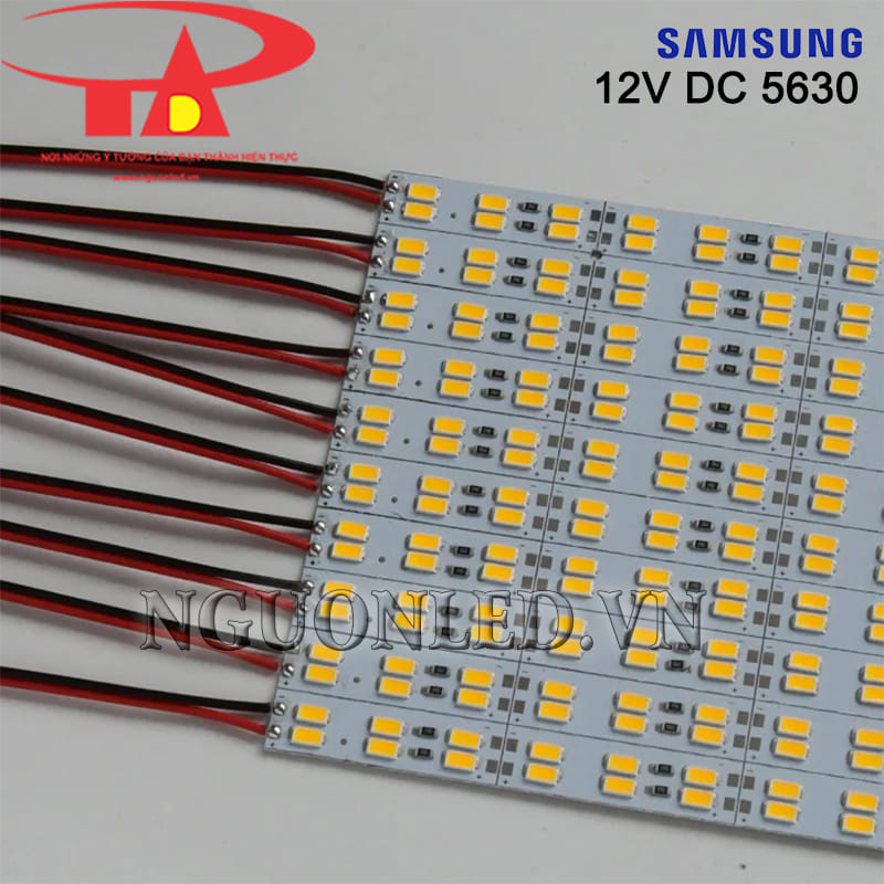 Đèn led thanh nhôm 5630 Samsung ánh sáng vàng