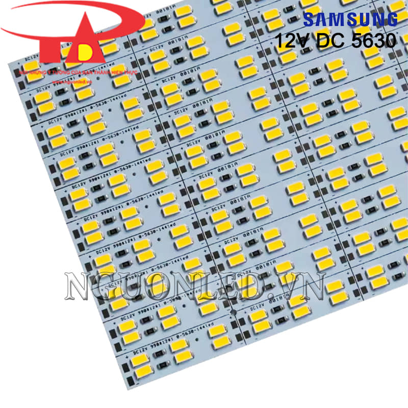 Led thanh 12V 5630 Samsung ánh sáng vàng