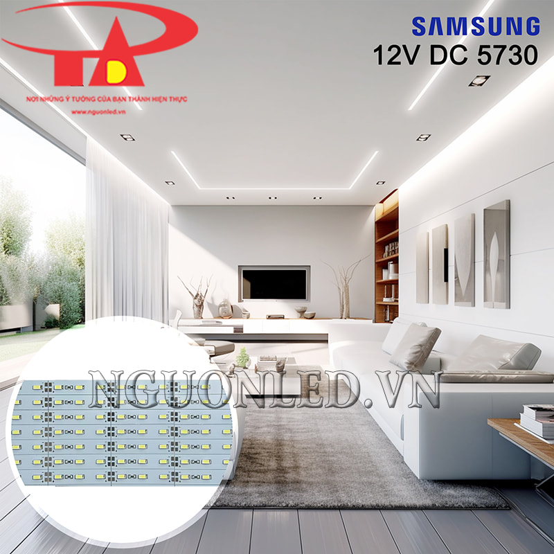 Đèn led thanh 12V 5730 Samsung ánh sáng trắng