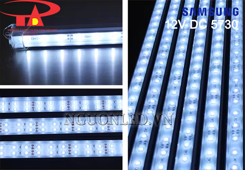 Đèn led thanh nhôm 12V Samsung ánh sáng màu trắng