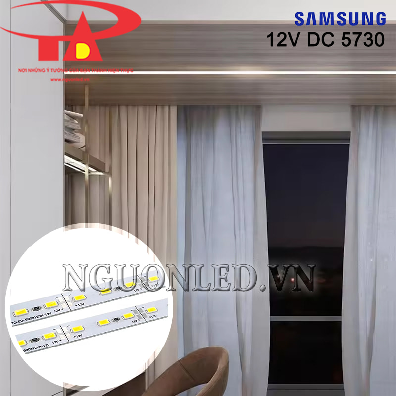 Led thanh nhôm 5730 Samsung 12V trang trí nội thất