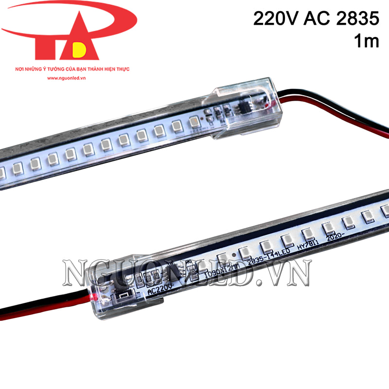 Đèn led thanh 220V 2835 1m màu đỏ giá rẻ