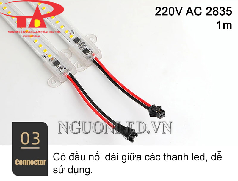 Led thanh 2835 220V 1m cao cấp