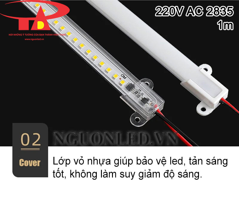 Led thanh nhôm 220V AC 2835