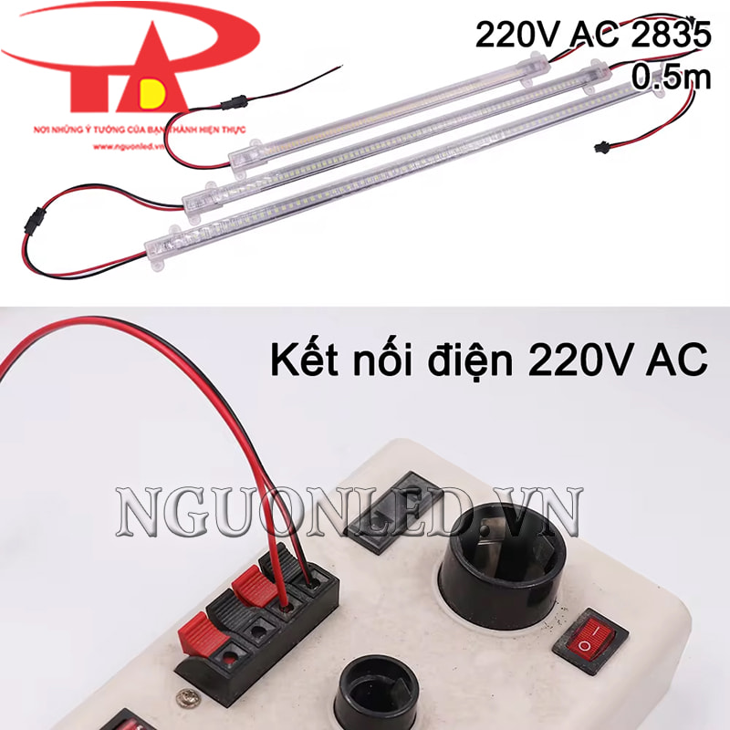 Led thanh 2835 50cm dùng điện 220V