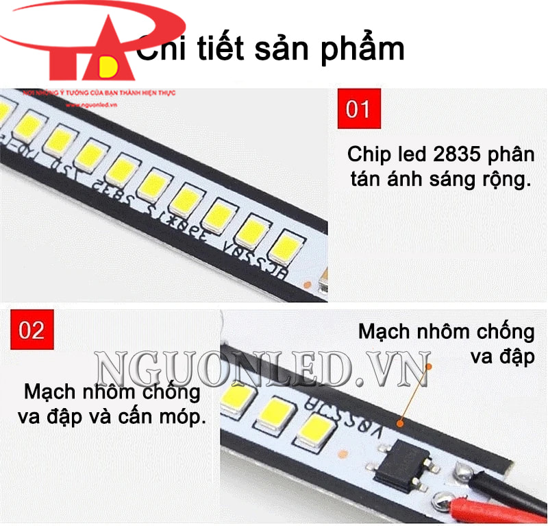 Đèn led thanh 220V 2835 50cm giá rẻ