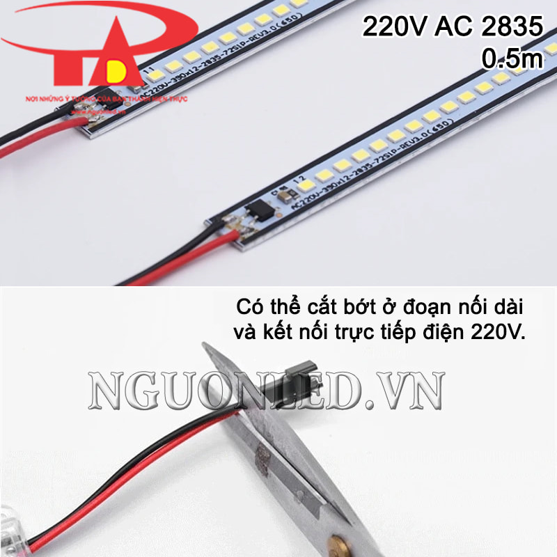 Đèn led thanh 2835 dùng điện 220V AC