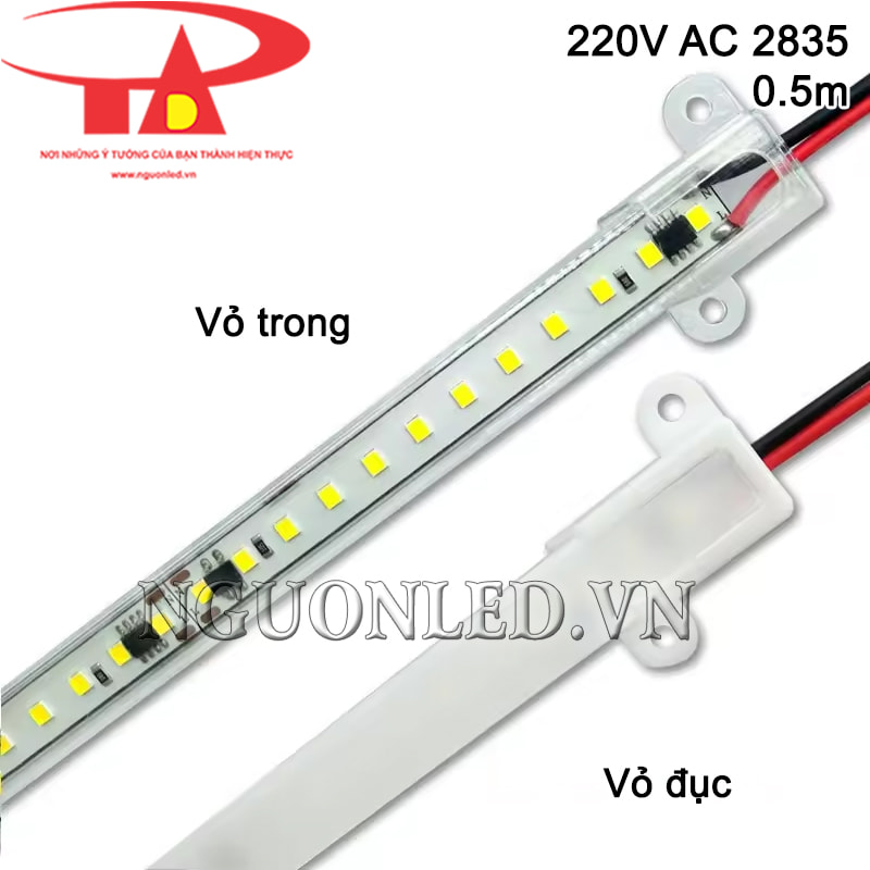 Led thanh nhôm 50cm 2835 220V cao cấp